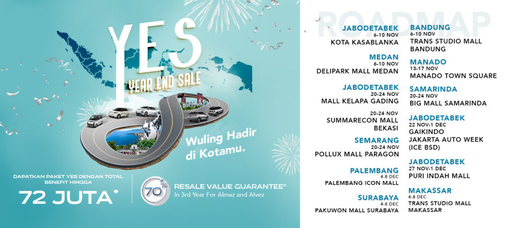 Datang dan Ramaikan Pameran Wuling Year End Sale di Kota Anda! Datang dan Ramaikan Pameran Wuling Year End Sale di Kota Anda!
